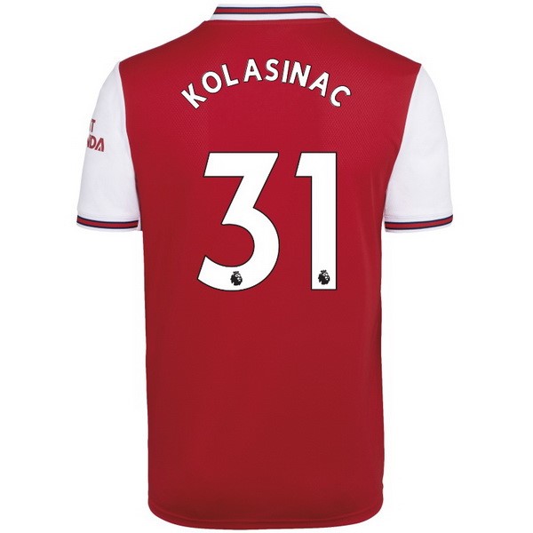 Maillot Football Arsenal NO.31 Kolasinac Domicile 2019-20 Rouge
